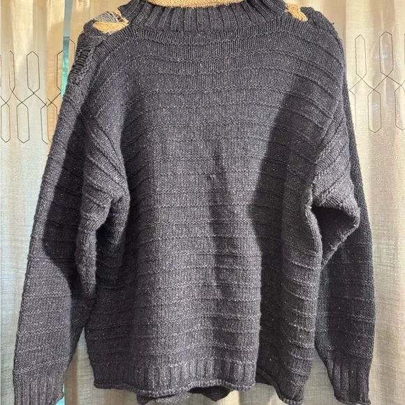 Newport News Cable Knit Sweater 80s-90s VINTAGE oversized sweater - Picture 3 of 4